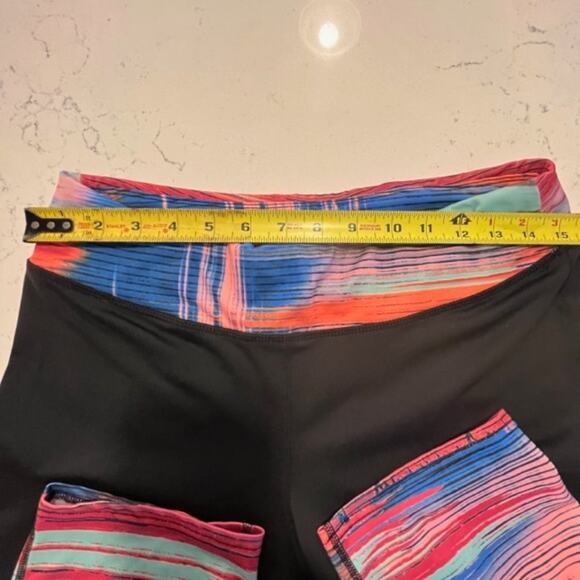 Reel Legends Jagged Stripe Cropped Leggings & L.S. Loungewear Set Sz XL - Picture 11 of 15